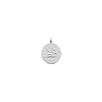 france minéraux pendentif vierge - signe astrologique n°1 - argent