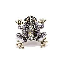 broches et pin's broches de grenouille strass pour femmes vintage mode animal épingle mignon vivid carton style bijoux