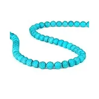 gemstone couture collier de perles turquoise naturelle pour femmes, bijoux en perles de pierres précieuses faites à la main en argent sterling 925-50 cm