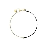 ice jewellery - diamond bracelet - chaîne noire (021083)