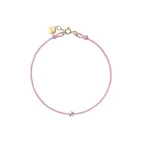 ice jewellery - diamond bracelet - cord light pink (021101)
