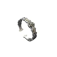 bracelet soleil fleur bracelet s925 argent unisexe style rétro thai argent incrusté cuivre réglable bracelet58mm diamètre intérieur