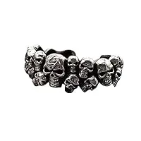 fulya bracelet crâne bracelet s925 argent mâle hip hop bijoux rétro punk argent bracelet mâleréglable