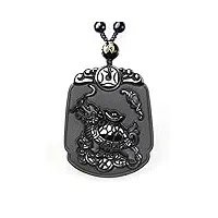 bijoux collier jade pendentif agate original noir obsidia drago tortue collier pendentif bijoux collier jade bijoux accessoires de mode