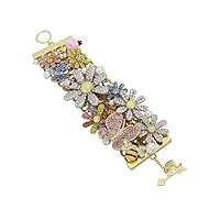 betsey johnson womens daisy statement bracelet