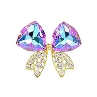 brooch pins women's crystal bow brooch ladies temperament clothing pins outerwear shirts accessories brooches fashion