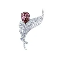 brooch pins women brooch pin for women with crystal, lapel coat scarf clothing pins decorative birthday wedding accessory brooches fashion
