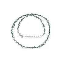 gemstone couture collier pépite de diamant bleu pour femme en argent sterling 925 perles de pierres précieuses naturelles 50 cm