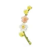 women's accessory natural shell plum blossom flower brooches for women men weddings party brooch pins gifts brooches for women (color : yellow)