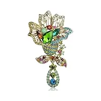 brooch brooches for women's flower retro three-dimensional high-end accessories fashion corsage pin for women clothing accessories