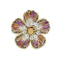 broches brooch women's crystal brooch, boho brooch pins for women vintage colorful crystal flower brooches shiny coat scarf jewelry gift fashion decoration
