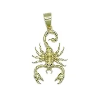 never say never pendentif scorpion en or jaune 18 carats 4,60 g d'or 18 carats, cm, 100 % or 18 carats, non applicable