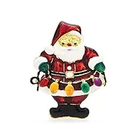 hjrhzm broches brooch women's brooch simple temperament suit accessories sweater shirt accessories enamel accept santa claus brooches for women unisex beautiful figure brooch pins fashion decoration
