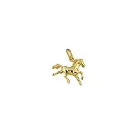 lucchetta - pendentif cheval en or jaune 14 carats | sans chaîne | charms et pendentifs pour bracelet et chaîne (jusqu'à 4 mm) | pour femme fille fille fille, or jaune