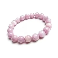 haoduoo bracelet 10mm naturel violet kunzite gemme stretch cristal perle ronde femme bracelet aaaa