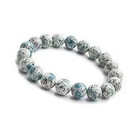 haoduoo bracelet 10mm naturel granit azurite k2 gemme cristal perle ronde bracelet aaaa