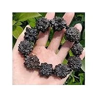 voggwbmq quartz naturel noir diamant cristaux minerai seer pierres fabrication de bijoux bracelet cool homme cadeau mzogodwi (color : bracelet)