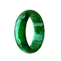bague en jade vert pour femmes et hommes, anneaux en jadéite émeraude naturelle, bijoux assortis au quotidien,18mm