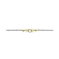 satfale jewellers bracelet en or jaune véritable 22 carats certifié estampillé abstrait pour femme/fille, or jaune, pas de gemme
