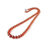 rvblrdse natural stone pendant collier femme perle ronde en cristal de quartz grenat orange naturel 4mm-10mm