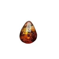 rvblrdse natural stone pendant naturel véritable ambre pierre précieuse cristal goutte d'eau perle femme dame pendentif aaaaa 48 × 36 × 14 mm