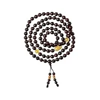 bracelets, bracelet de richesse, bracelet de perles en bois for hommes et femmes, bracelet de perles porte-bonheur, cordon extensible, facile à porter, consacré par les enseignants bouddhistes