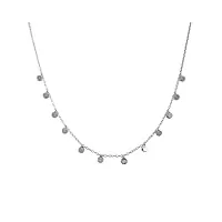stars moon collier en argent sterling 925 véritable pour femme 2020 bijoux perle fantaisie diamant en collier ras du cou (k)