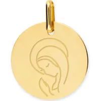 médaille vierge marie personnalisable (or jaune 750°)