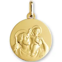 médaille saint christophe personnalisable (or jaune 750°)