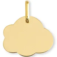 médaille nuage personnalisable (or jaune 750°)