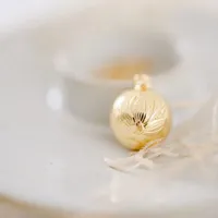 bola de grossesse nymphéa chaîne (or jaune 18 carats)