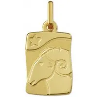 pendentif argyor 22200-ari h1.5 cm - or jaune signe du zodiaque