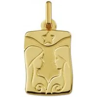 pendentif argyor 22200-gem h1.5 cm - or jaune signe du zodiaque