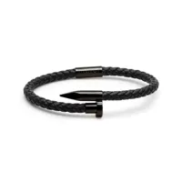 duvernet bracelet clou de coeur noir onyx - 170 mm