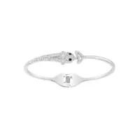 bracelet dauphin perle argenté