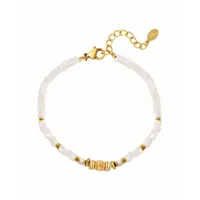 bracelet louise perle classique - or