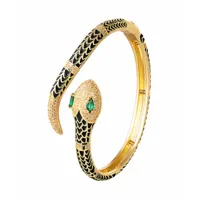 bracelet serpent linda - noir