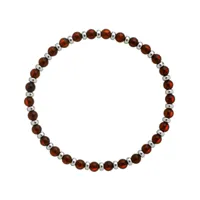 bracelet dominique élastique homme avec perles en ambre