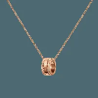 daniel wellington dw elevation necklace 45-49cm rose gold