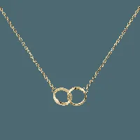 daniel wellington dw elan unity necklace one size gold