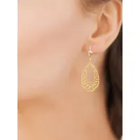 boucles d'oreilles filigranées plaqué or