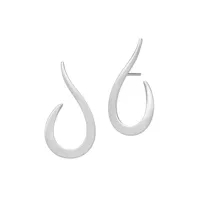 julie sandlau classic swan boucles d'oreilles argent st106rh - femme - 925 sterling silver
