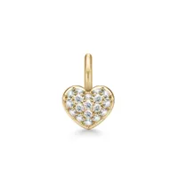 julie sandlau pure heart pendentifs 22 ct. argent pd152gdcz - femme - 925 sterling silver