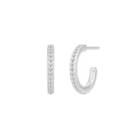 julie sandlau infinity hoop small boucles d'oreilles argent hps48rhcz - femme - 925 sterling silver