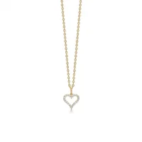 mads z tender heart colliers 14 ct. or 0,12 ct. 1531312 - femme - gold