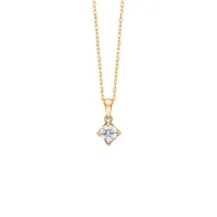 mads z crown pendentifs 14 ct. or 0,24 ct. 1531624 - femme - gold