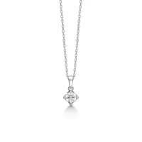 mads z crown pendentifs 14 ct. or blanc 0,24 ct. 1631624 - femme - white gold