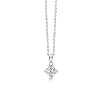 mads z crown pendentifs 14 ct. or blanc 0,50 ct. 1631650 - femme - white gold