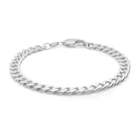 ix studios chunky curb bracelets argent dmv0318rh-17 cm - unisex - 925 sterling silver