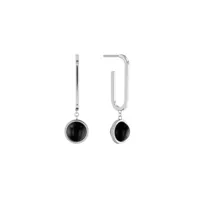 tommy hilfiger onyx boucles d'oreilles acier inoxydable 2780767 - femme - stainless steel